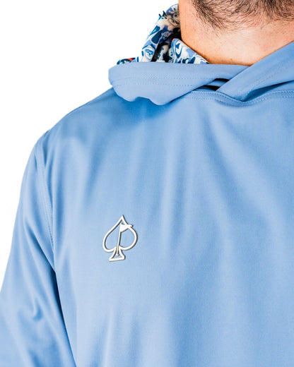 Performance Golf Hoodie - Coca-Cola Glacier Blue - Pins and Aces