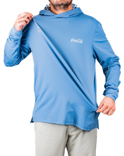 Performance Golf Hoodie - Coca-Cola Glacier Blue - Pins and Aces
