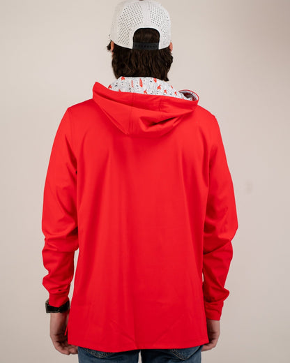 Performance Golf Hoodie - Coca-Cola Red - Pins and Aces