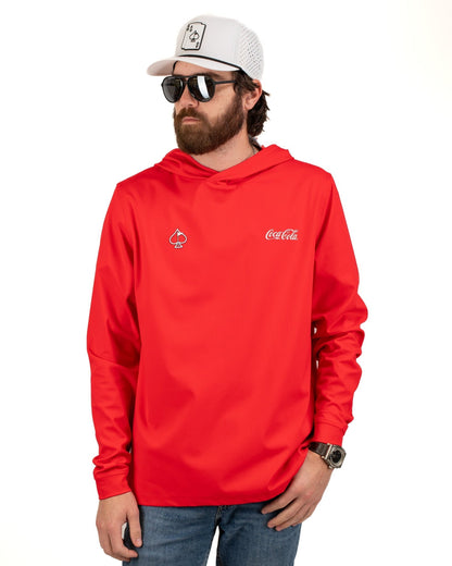 Performance Golf Hoodie - Coca-Cola Red - Pins and Aces