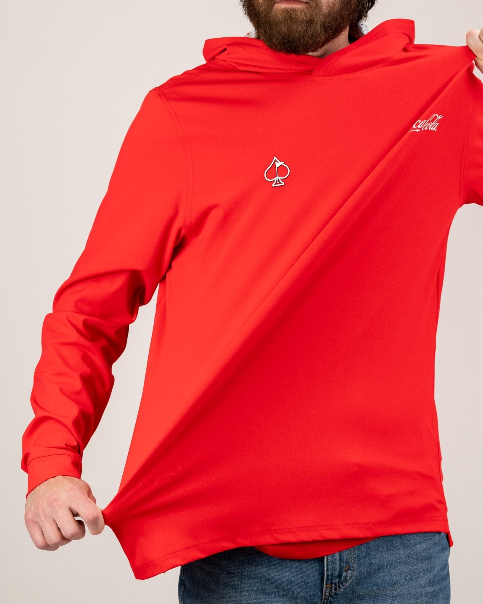 Performance Golf Hoodie - Coca-Cola Red - Pins and Aces