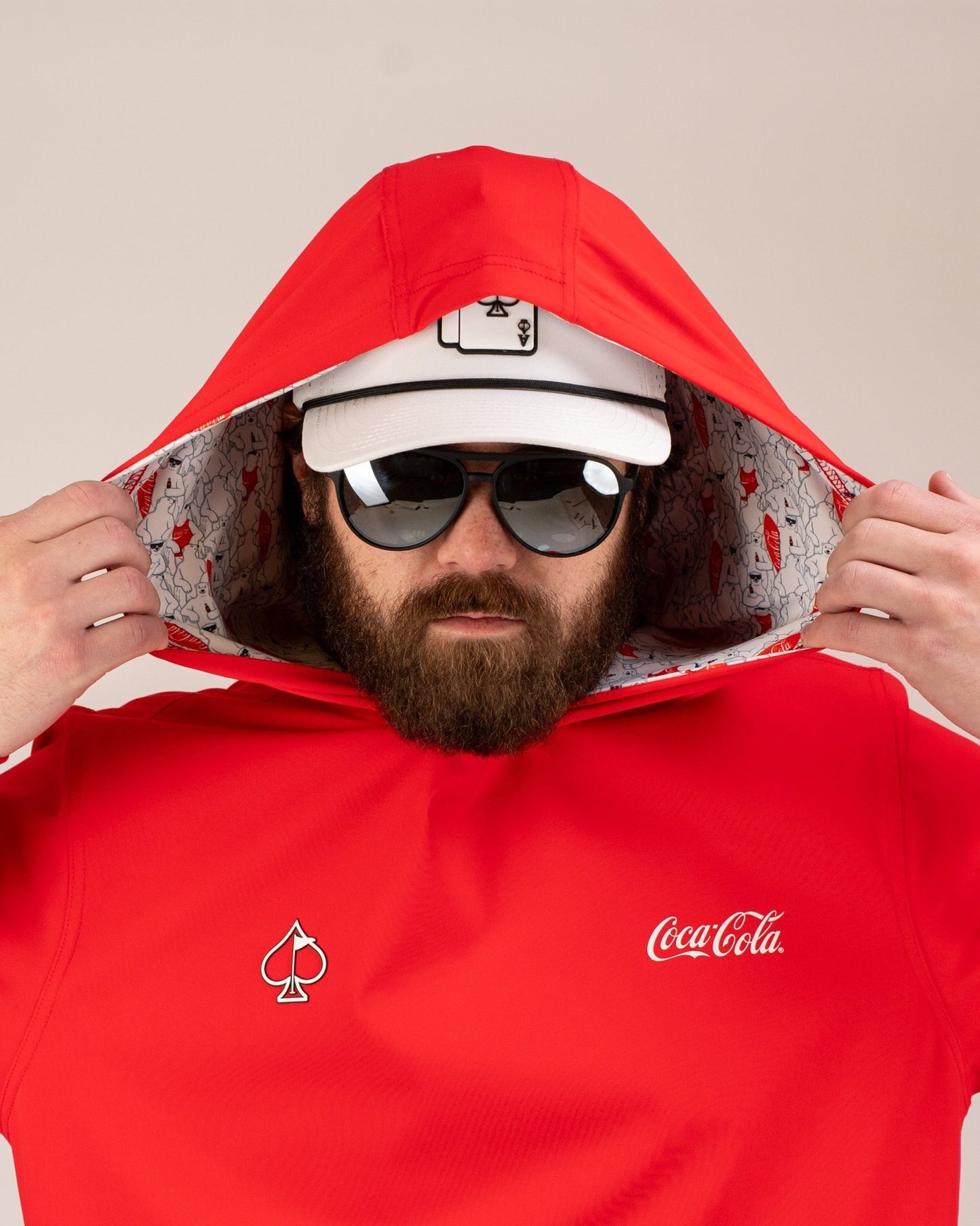 Performance Golf Hoodie - Coca-Cola Red - Pins and Aces
