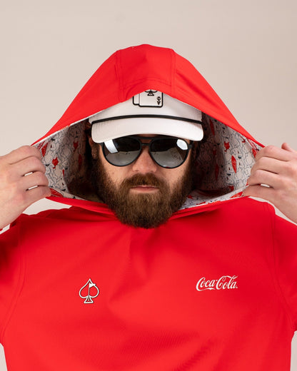 Performance Golf Hoodie - Coca-Cola Red - Pins and Aces