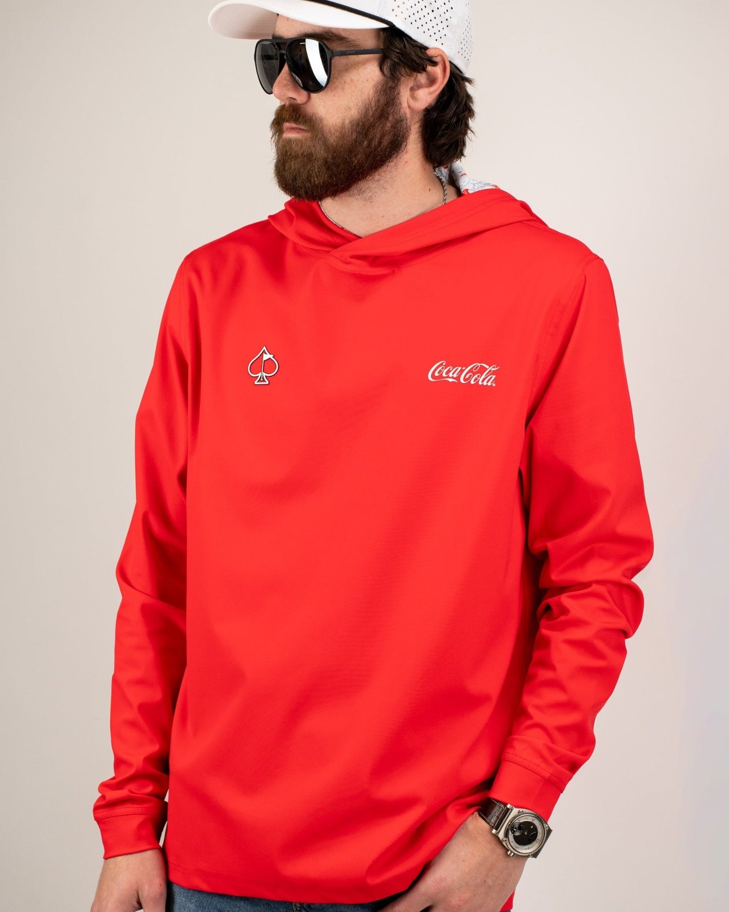Performance Golf Hoodie - Coca-Cola Red - Pins and Aces