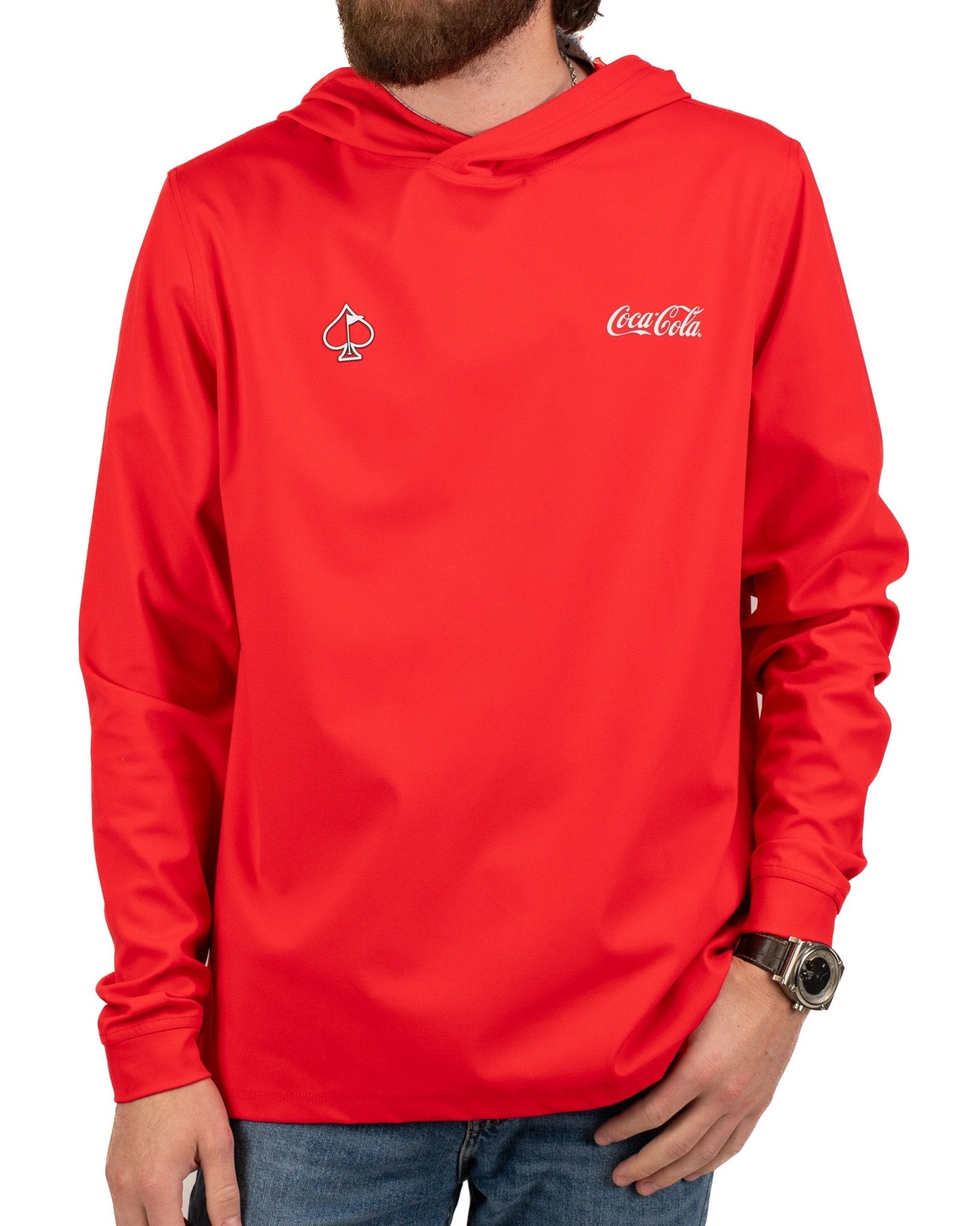 Performance Golf Hoodie - Coca-Cola Red - Pins and Aces