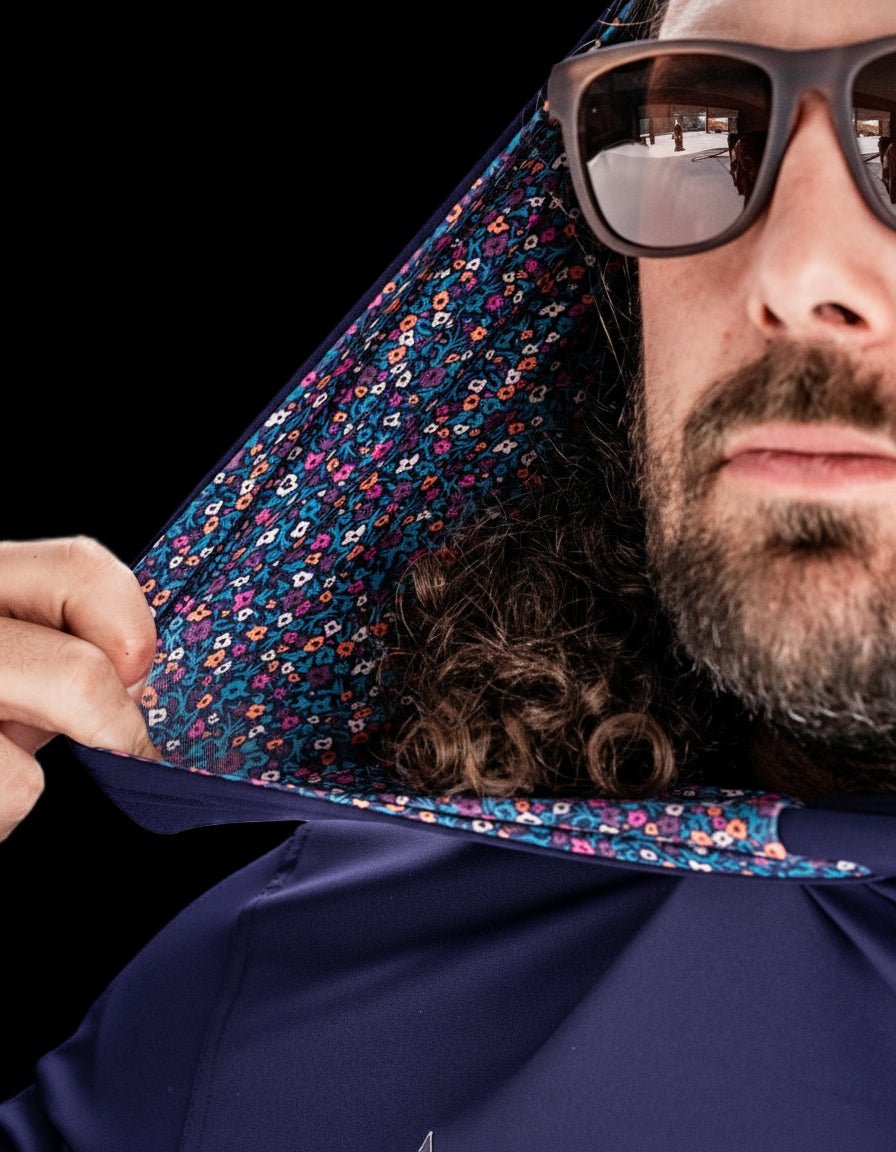 Performance Golf Hoodie - Lavender Flower Power - Pins and Aces