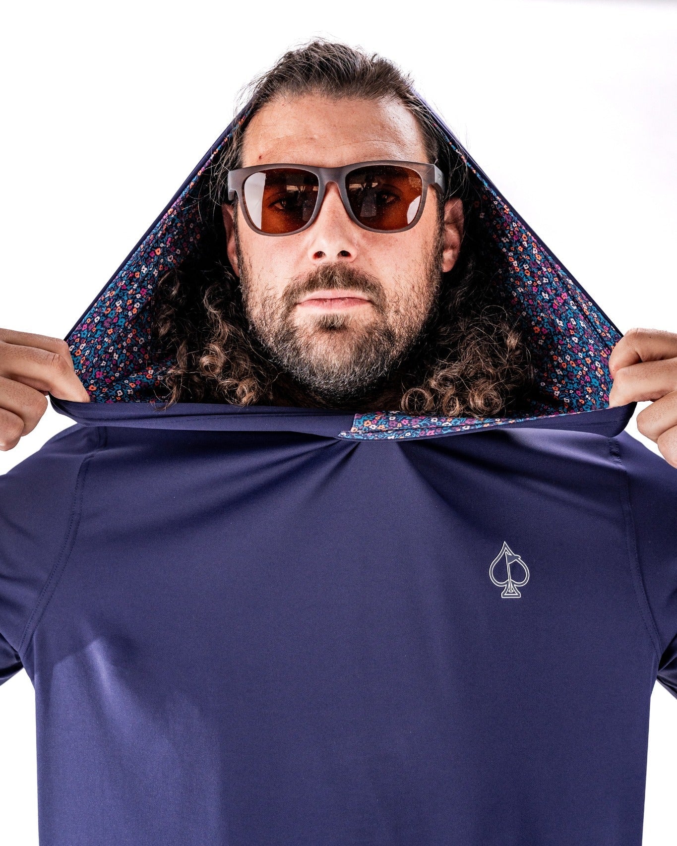 Performance Golf Hoodie - Lavender Flower Power - Pins and Aces