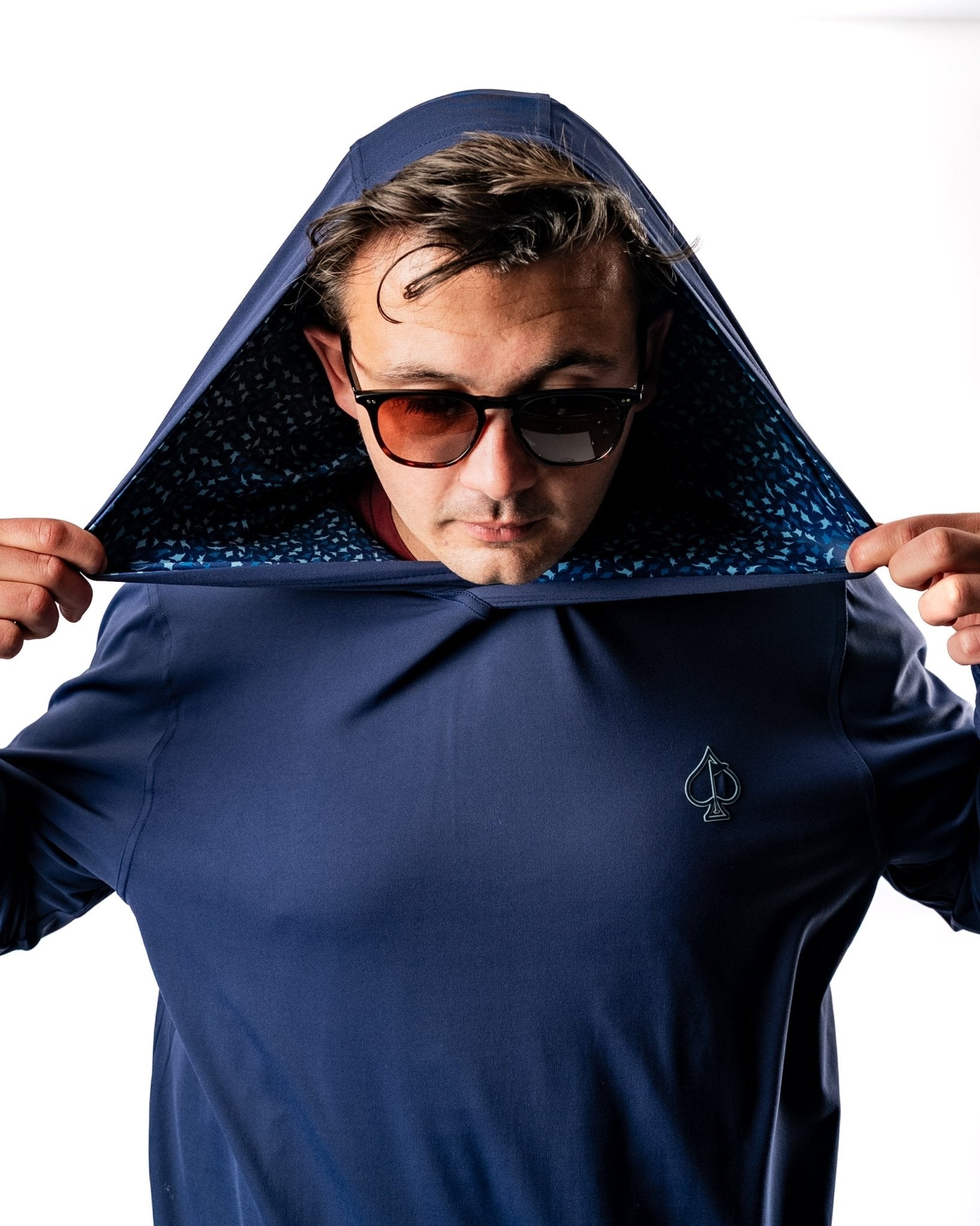 Performance Golf Hoodie - Manta Ray - Pins and Aces