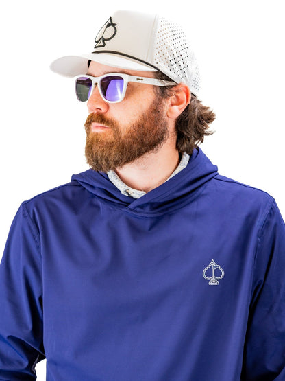 Performance Golf Hoodie - Navy - Pins and Aces