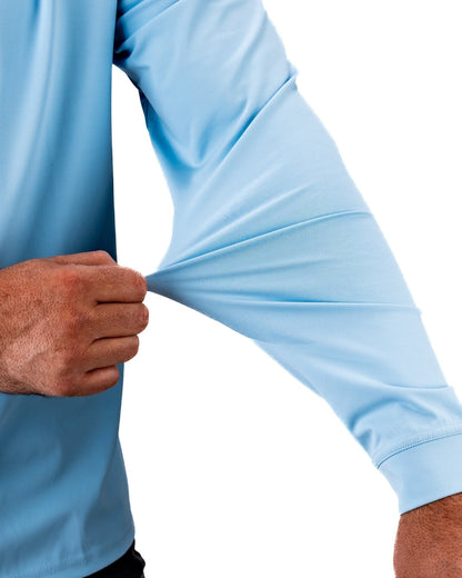 Performance Golf Hoodie - Squiggle Blue - Pins and Aces