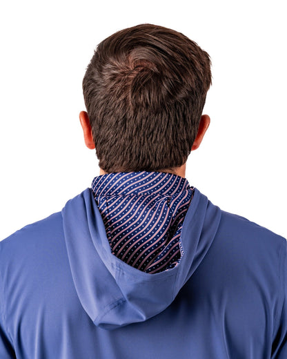 Performance Golf Hoodie - Wavy Stars and Stripes - Pins and Aces