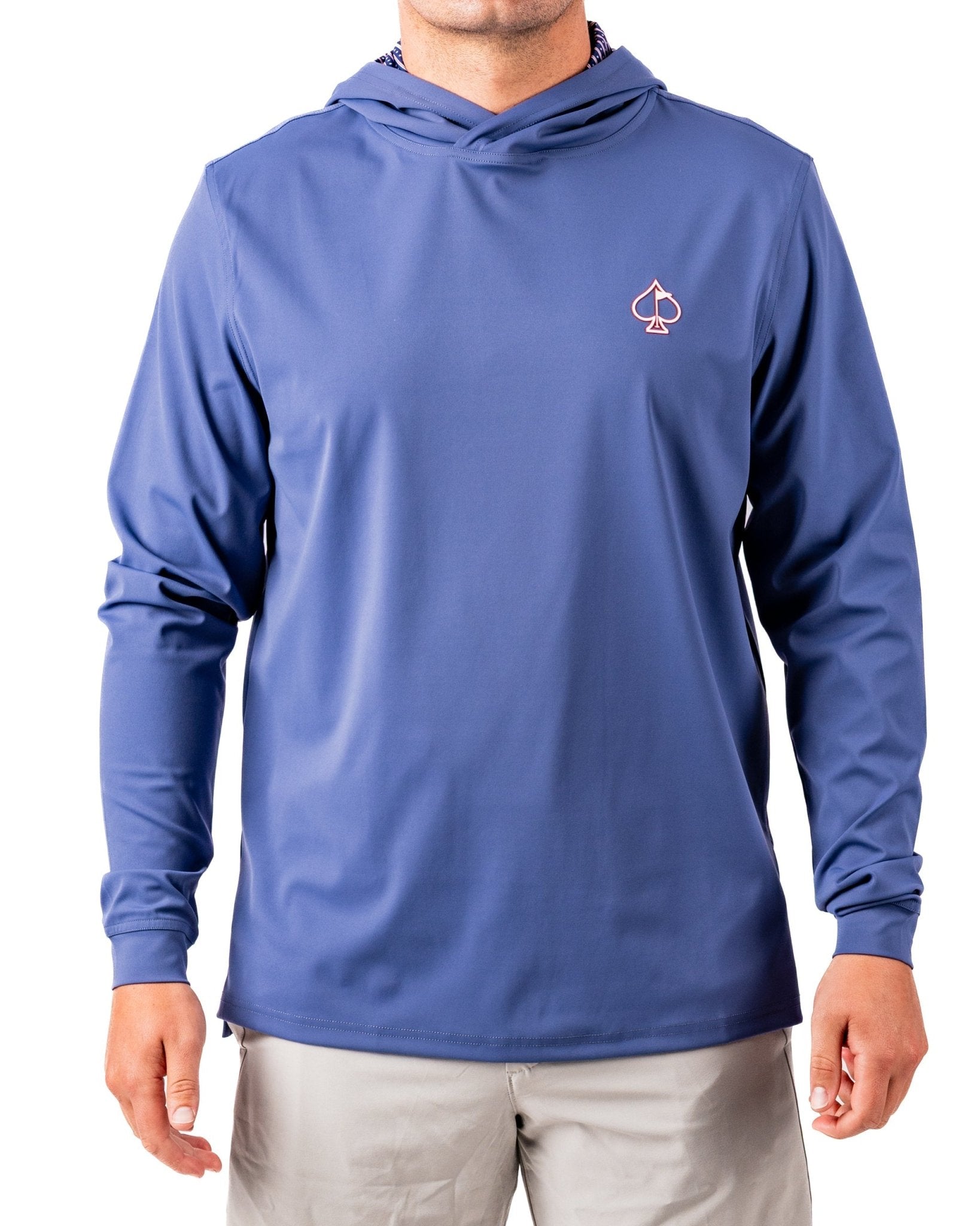 Performance Golf Hoodie - Wavy Stars and Stripes - Pins and Aces