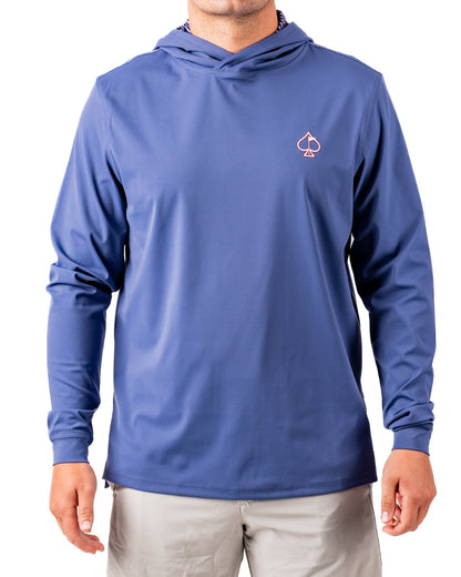 Performance Golf Hoodie - Wavy Stars and Stripes - Pins and Aces