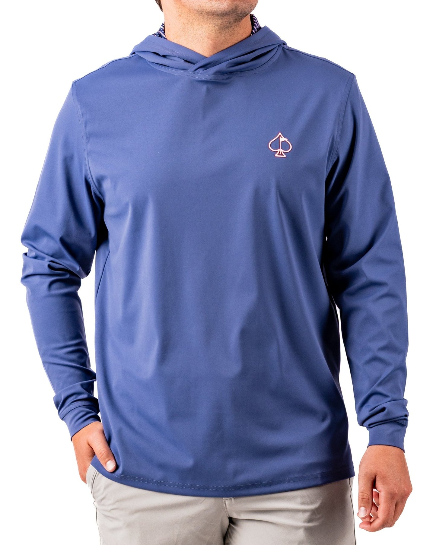 Performance Golf Hoodie - Wavy Stars and Stripes - Pins and Aces