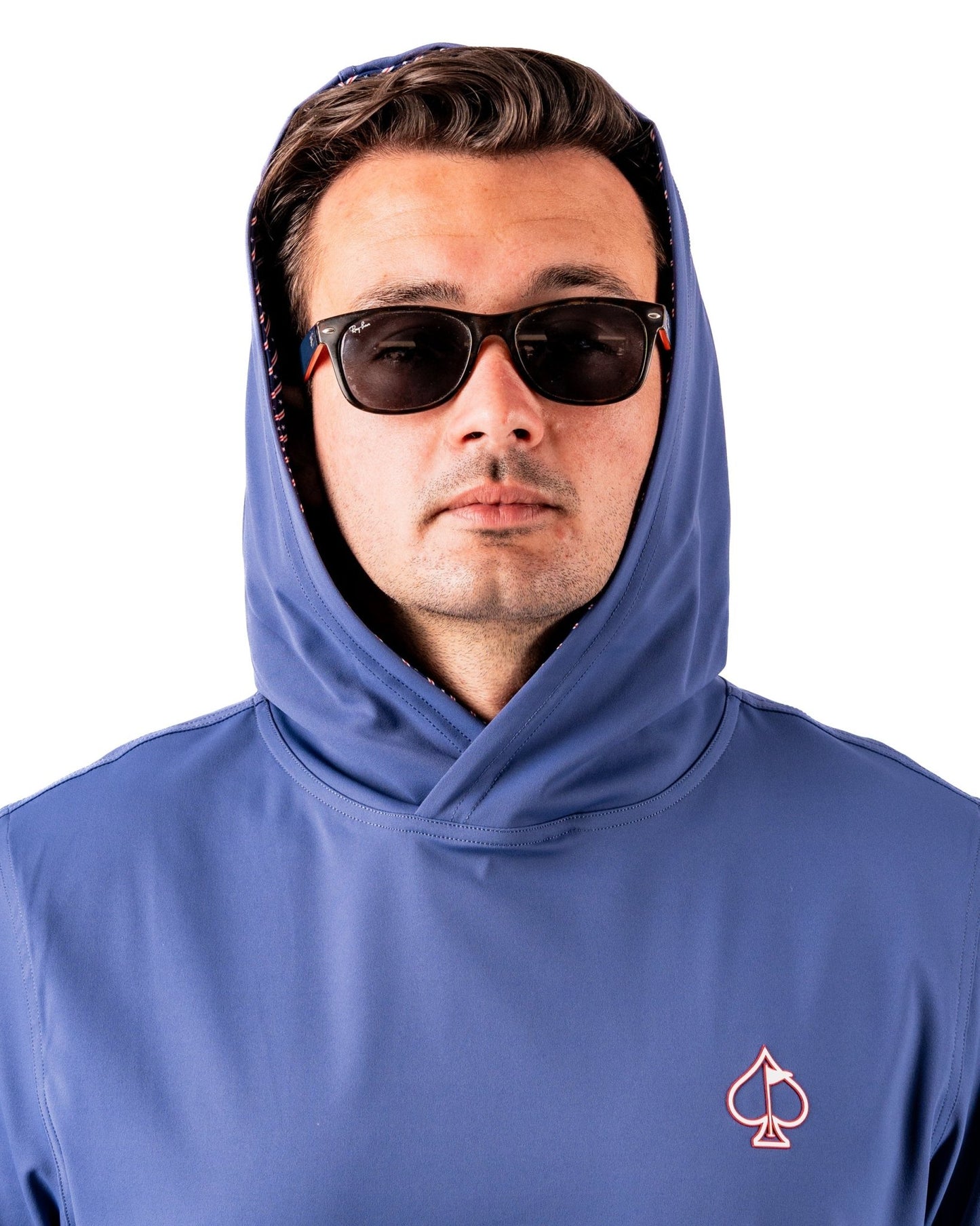 Performance Golf Hoodie - Wavy Stars and Stripes - Pins and Aces