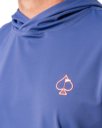Performance Golf Hoodie - Wavy Stars and Stripes - Pins and Aces