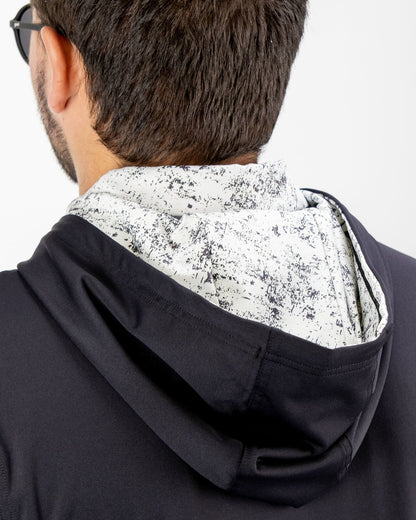 Performance Golf Hoodie - White Noise - Pins and Aces