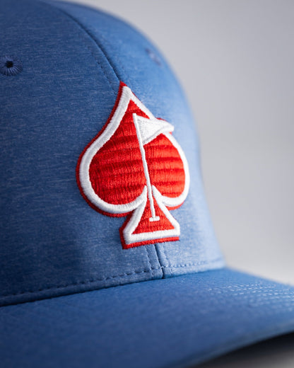 Performance Spade Hat - Blue - Pins and Aces