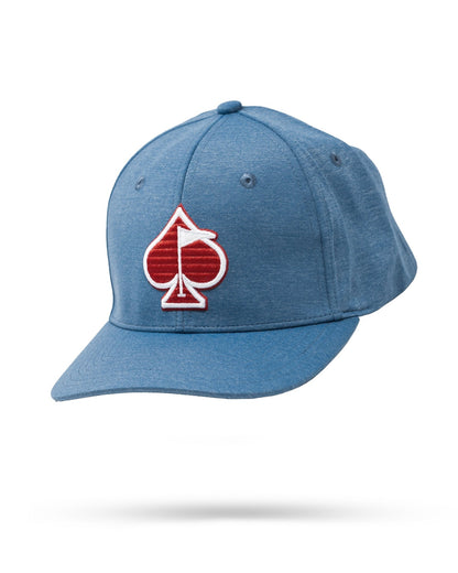 Performance Spade Hat - Blue - Pins and Aces