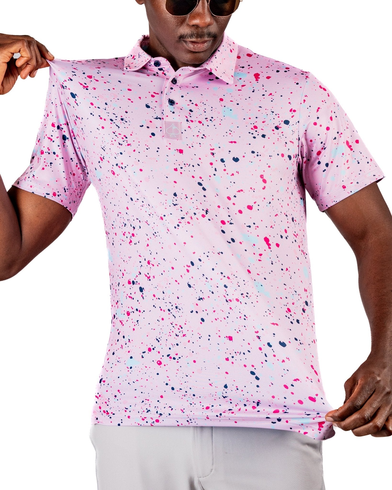 Pink Splatter - Pins and Aces