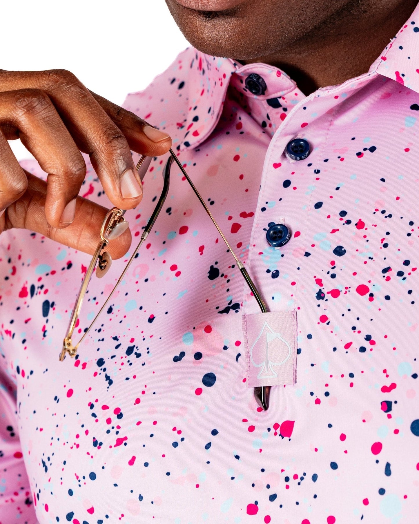 Pink Splatter - Pins and Aces
