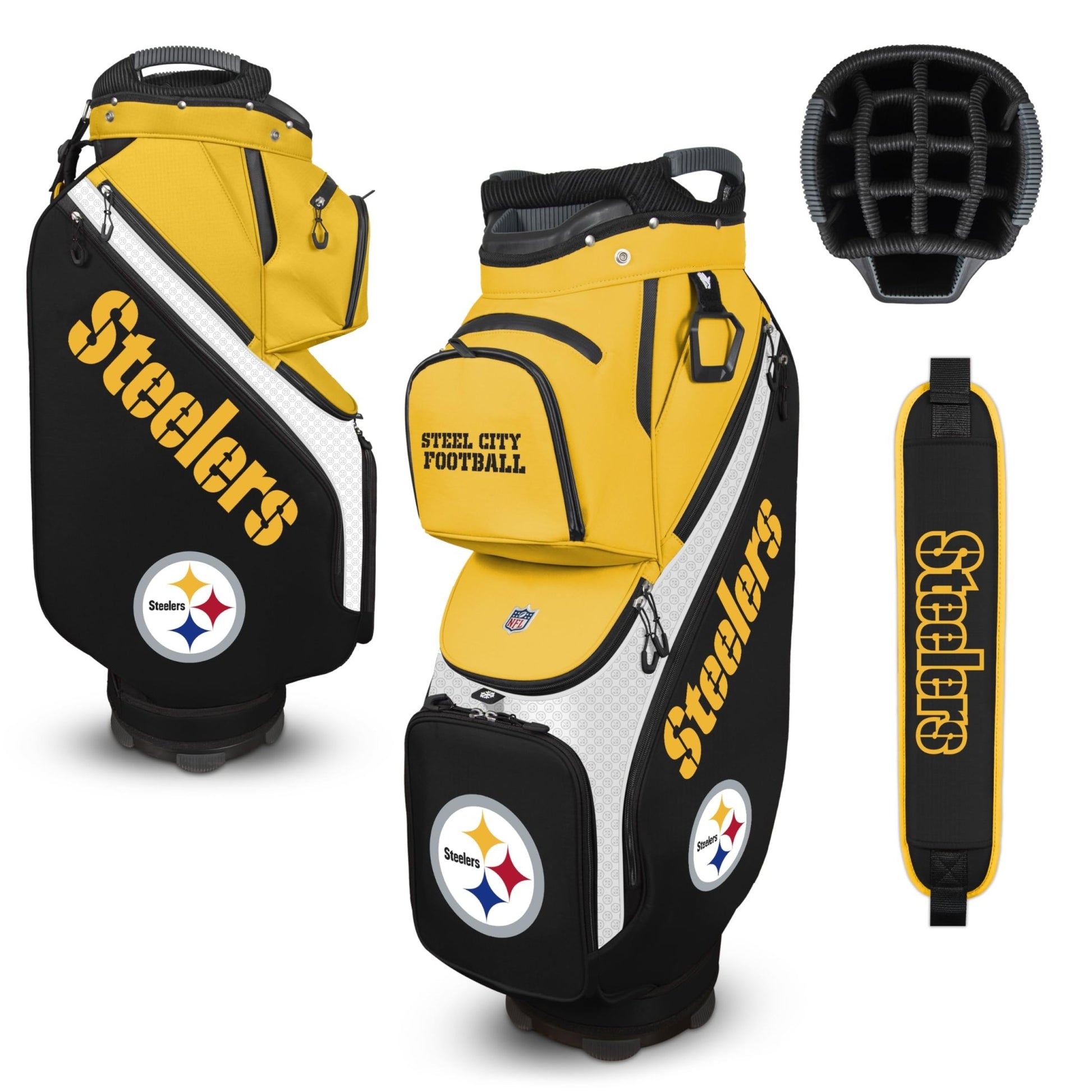 Pittsburgh Steelers Clubhouse Cooler Cart Bag |Team Effort - Team Effort