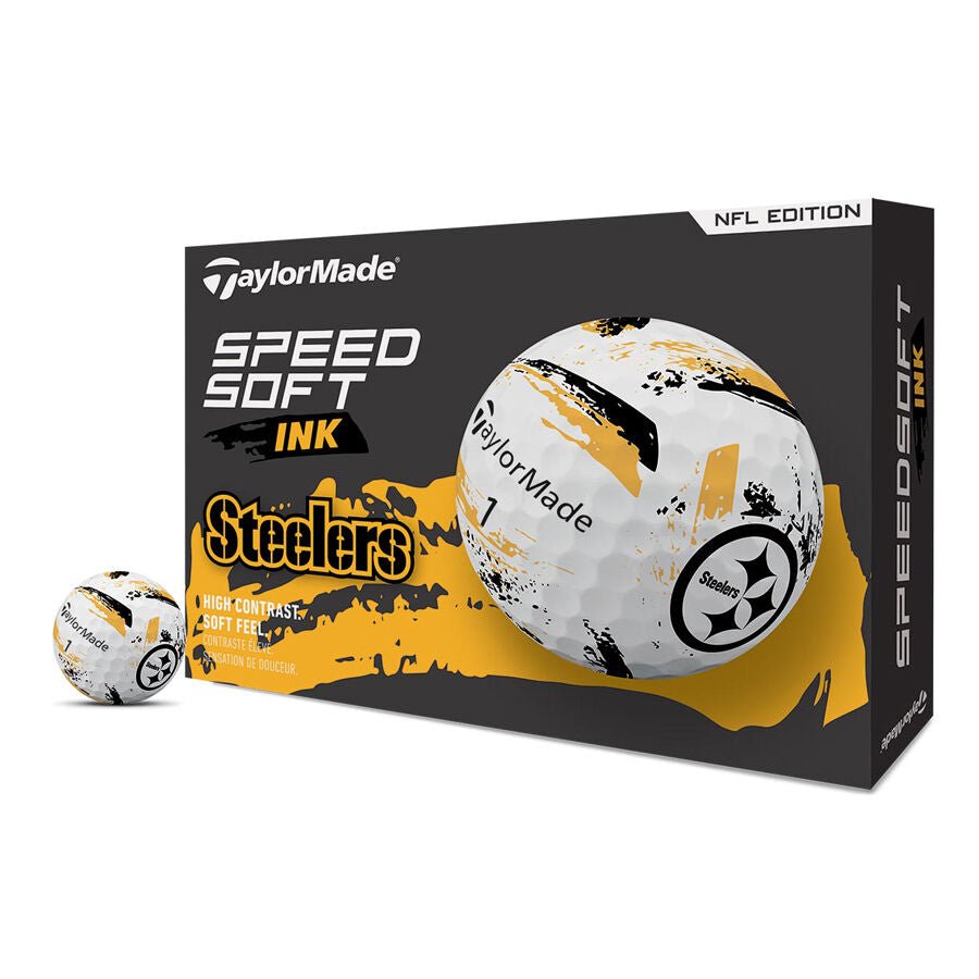 Pittsburgh Steelers SpeedSoft Ink Golf Balls - TaylorMade Team