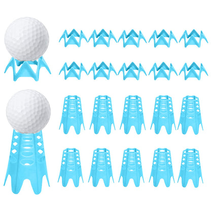 Plastic Golf Tees, 20Pcs Golf Simulator Tees for Home - Blue - 