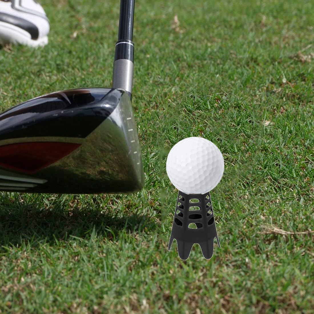 Plastic Golf Tees, 20Pcs Golf Simulator Tees for Home - Pink - 