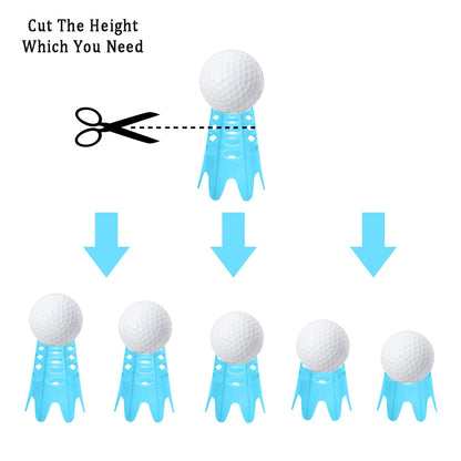 Plastic Golf Tees, 20Pcs Golf Simulator Tees for Home - Pink - 