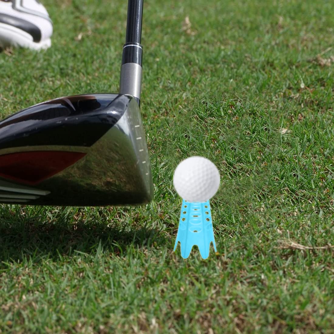 Plastic Golf Tees, 20Pcs Golf Simulator Tees for Home - Pink - 