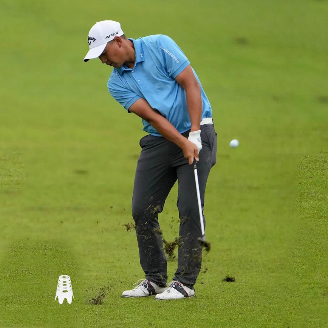 Plastic Golf Tees, 20Pcs Golf Simulator Tees for Home - Pink - 