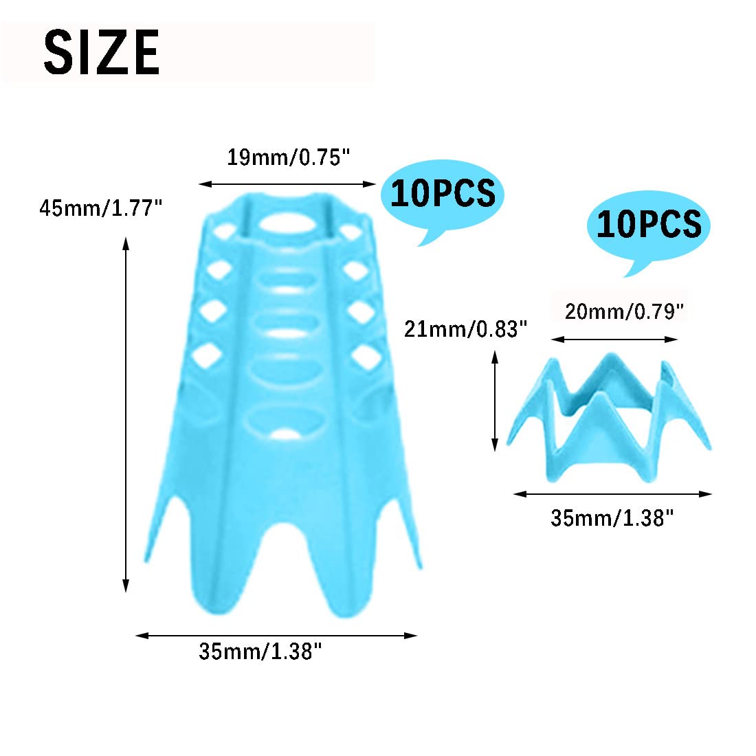 Plastic Golf Tees, 20Pcs Golf Simulator Tees for Home - Pink - 