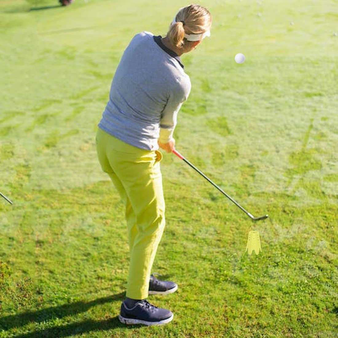 Plastic Golf Tees, 20Pcs Golf Simulator Tees for Home - Pink - 