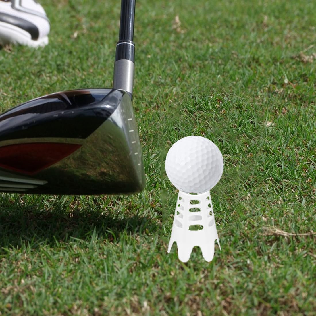 Plastic Golf Tees, 20Pcs Golf Simulator Tees for Home - Pink - 