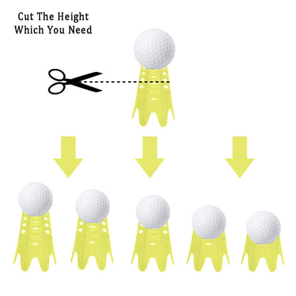 Plastic Golf Tees, 20Pcs Golf Simulator Tees for Home - Pink - 