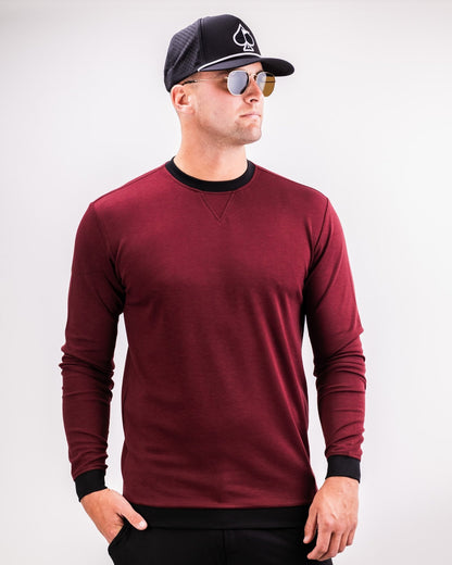 Player Preferred™ Crewneck - Merlot - Pins and Aces