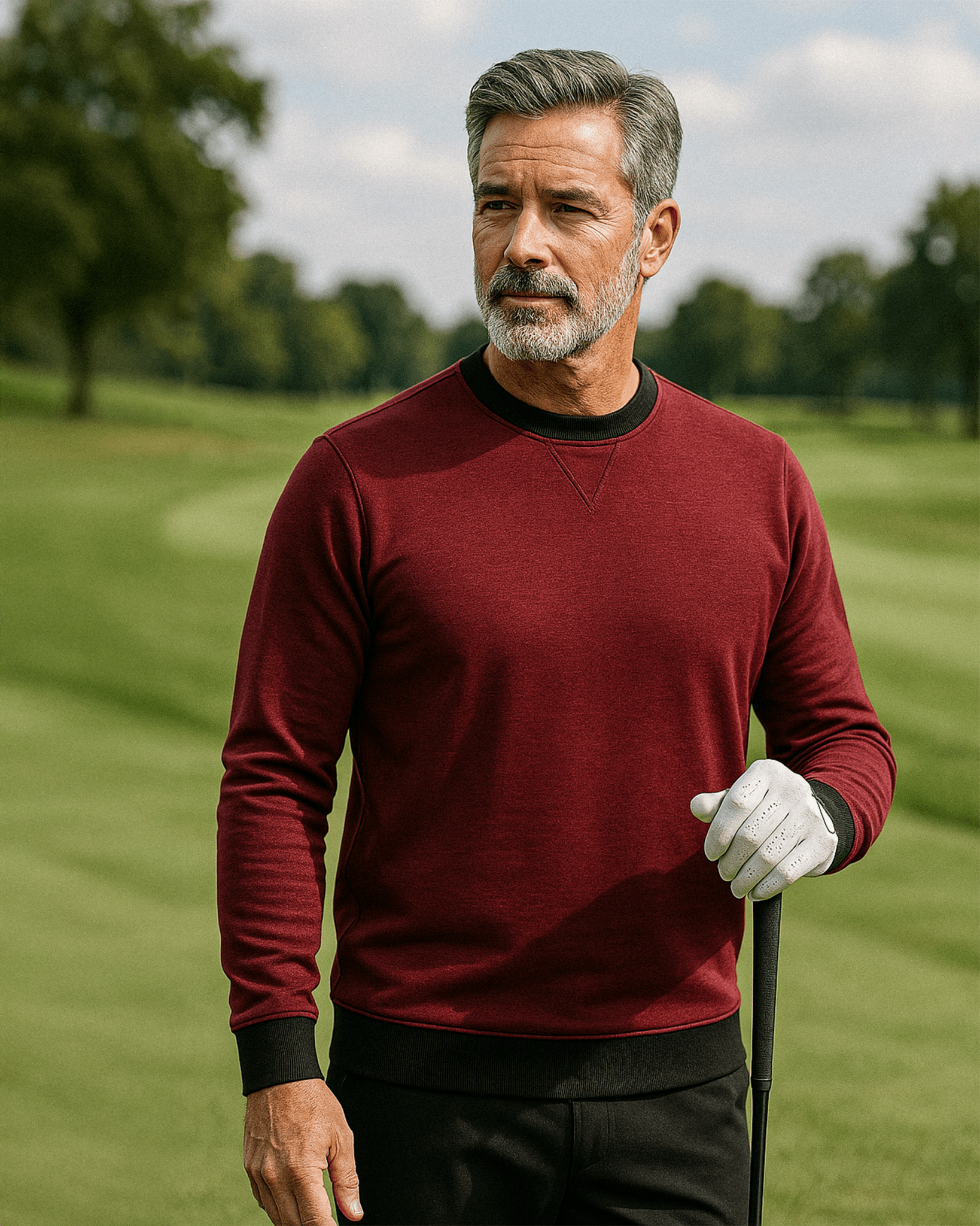 Player Preferred™ Crewneck - Merlot - Pins and Aces