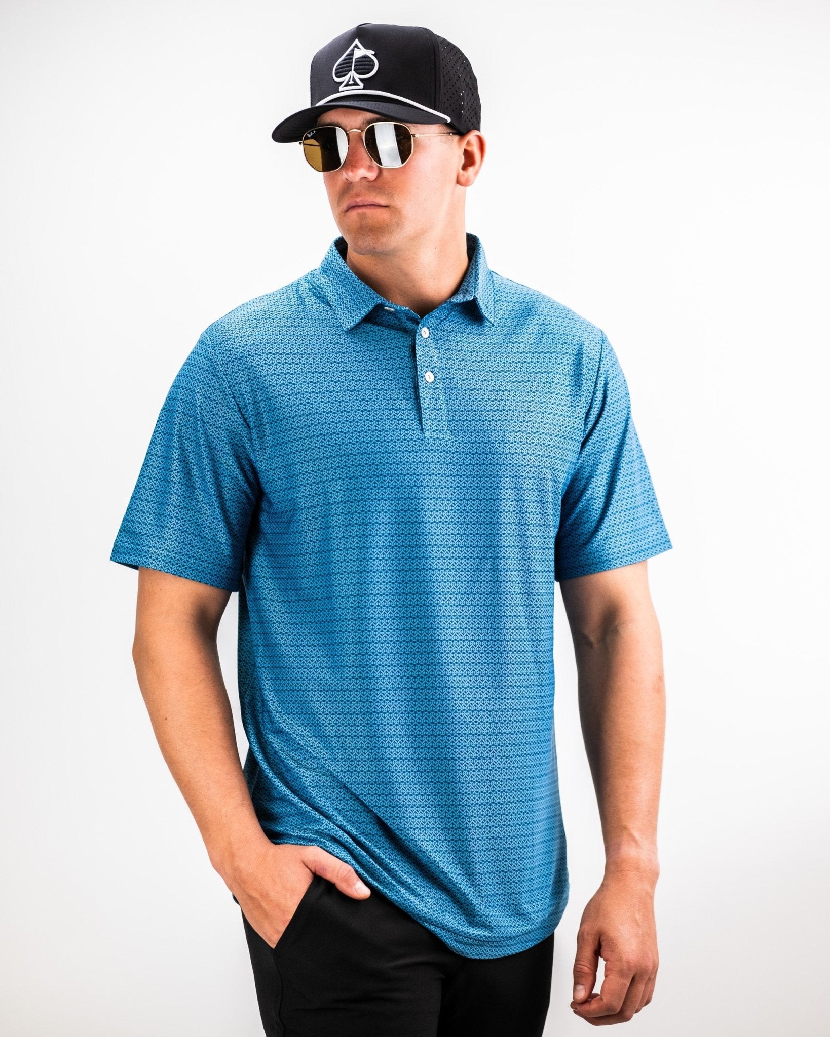 Player Preferred™ Polo - Ocean Spade - Pins and Aces