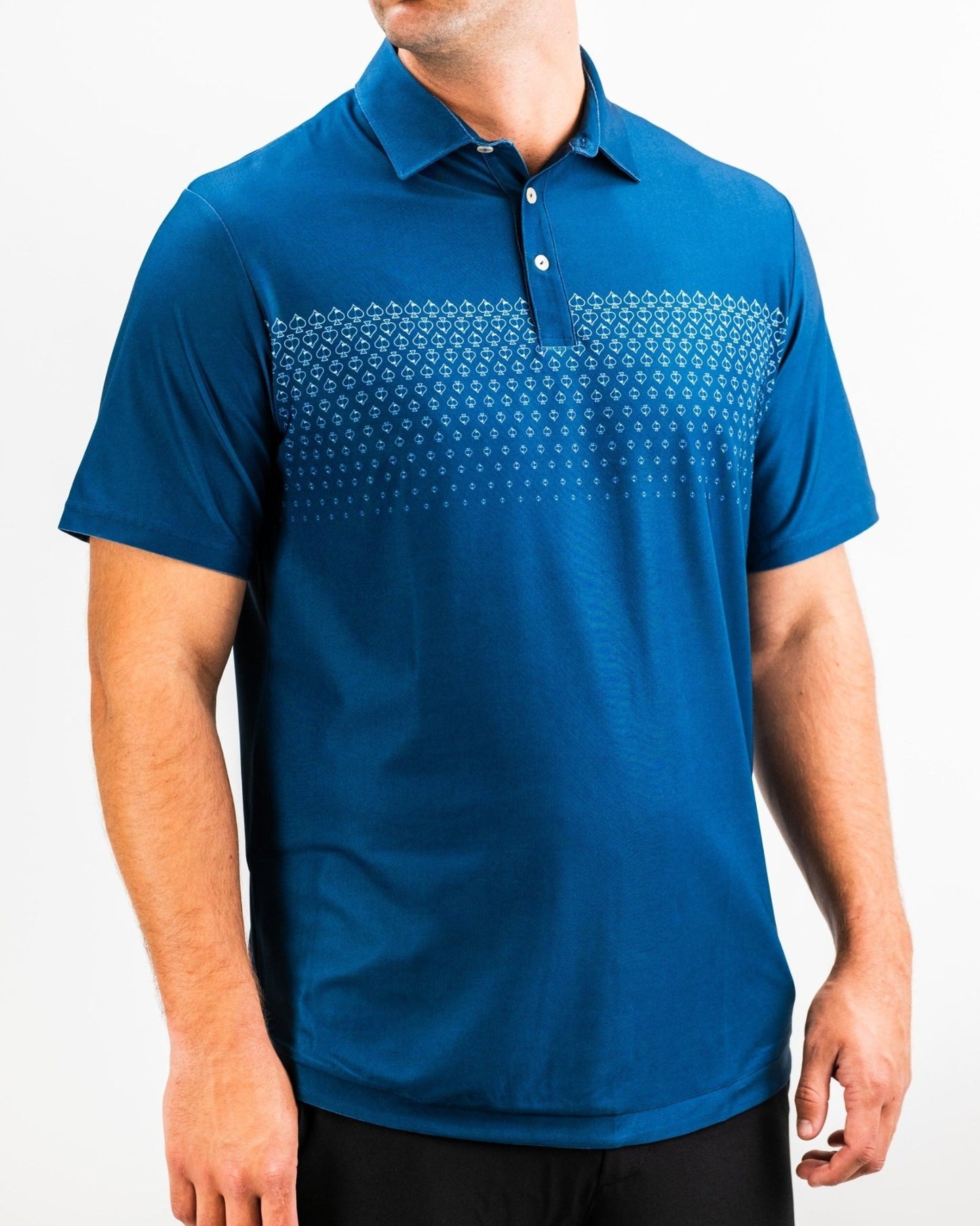 Player Preferred™ Polo - Spade Fade - Navy - Pins and Aces