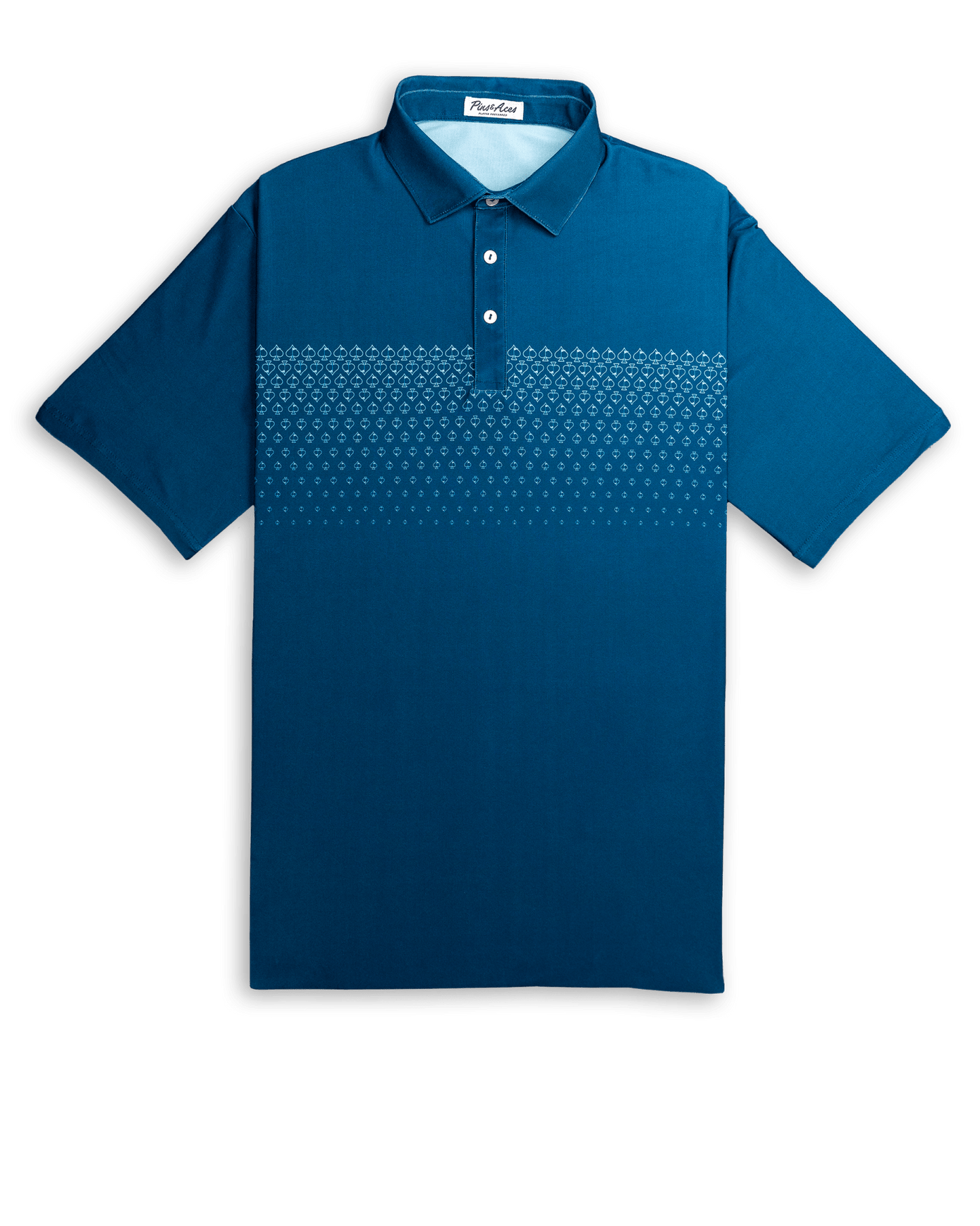 Player Preferred™ Polo - Spade Fade - Navy - Pins and Aces