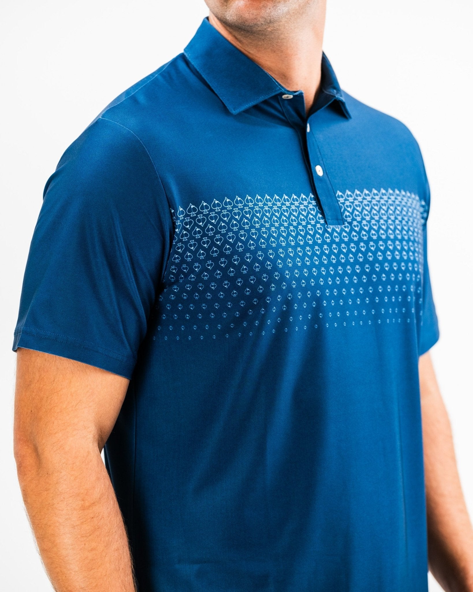 Player Preferred™ Polo - Spade Fade - Navy - Pins and Aces