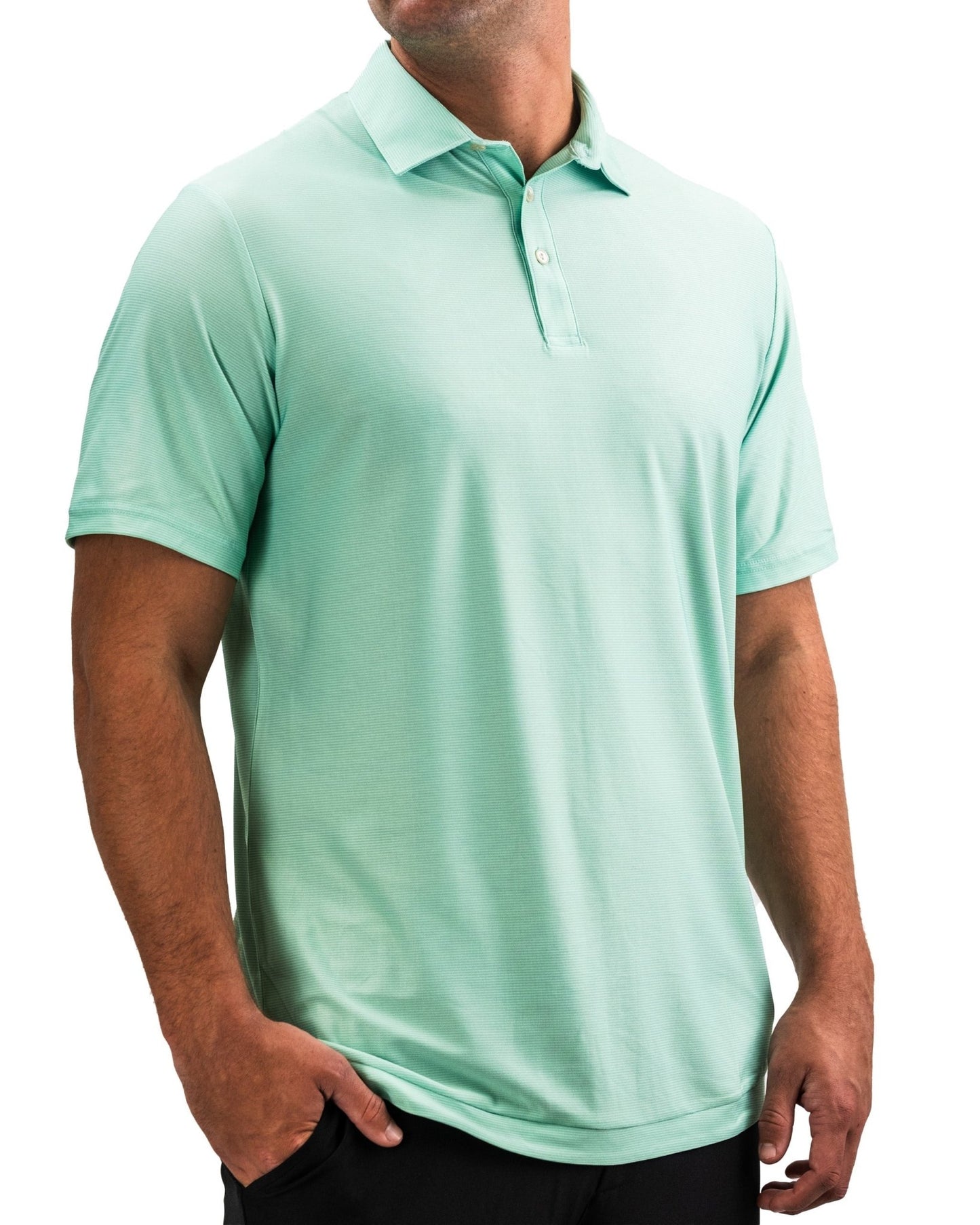 Player Preferred™ Polo - Spearmint Stripes - Pins and Aces