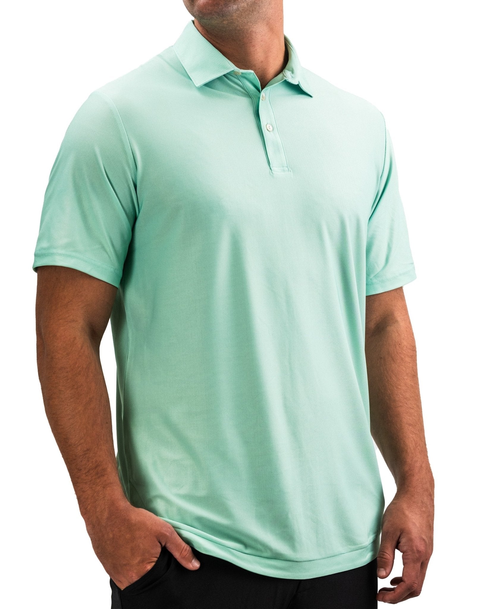 Player Preferred™ Polo - Spearmint Stripes - Pins and Aces