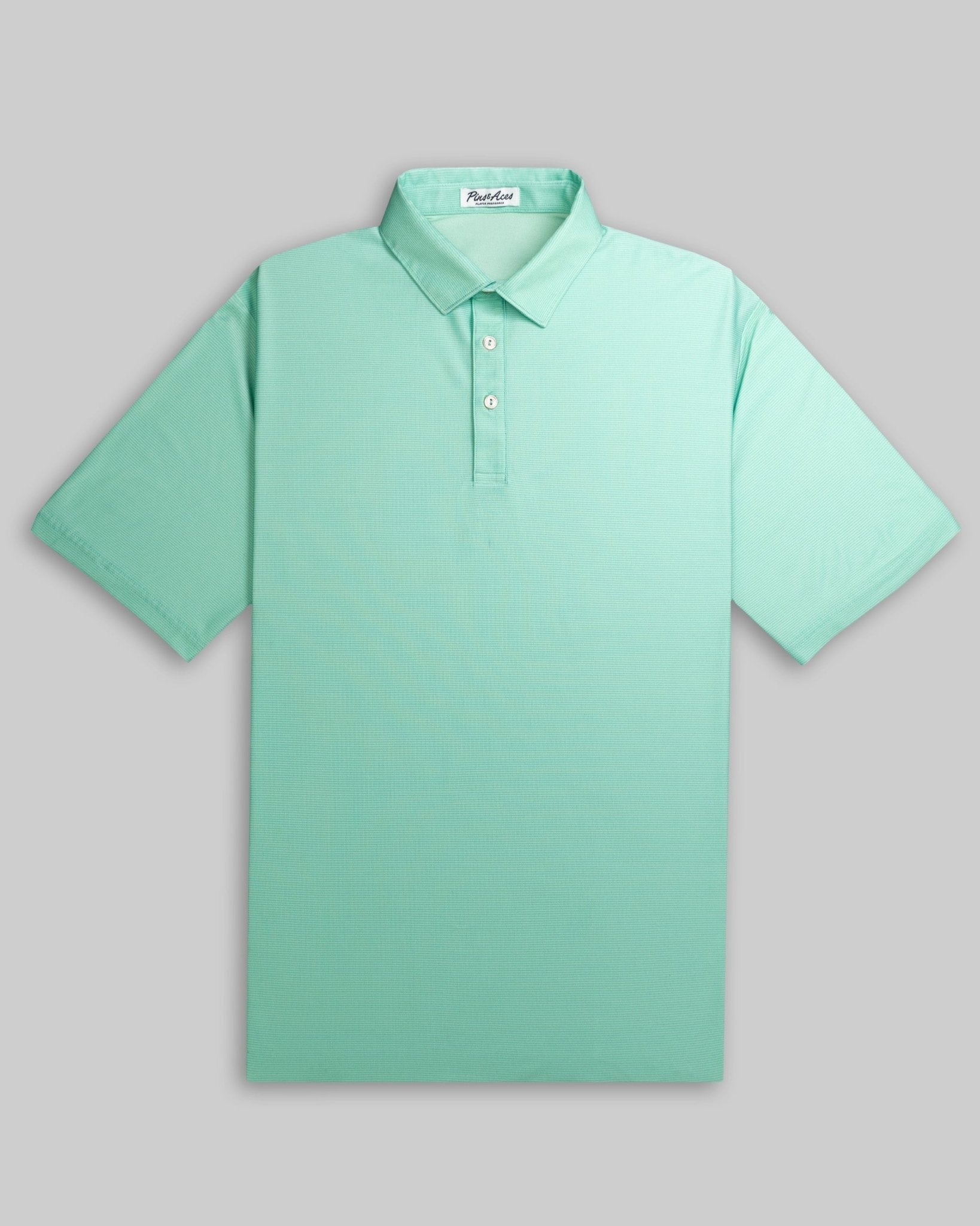 Player Preferred™ Polo - Spearmint Stripes - Pins and Aces