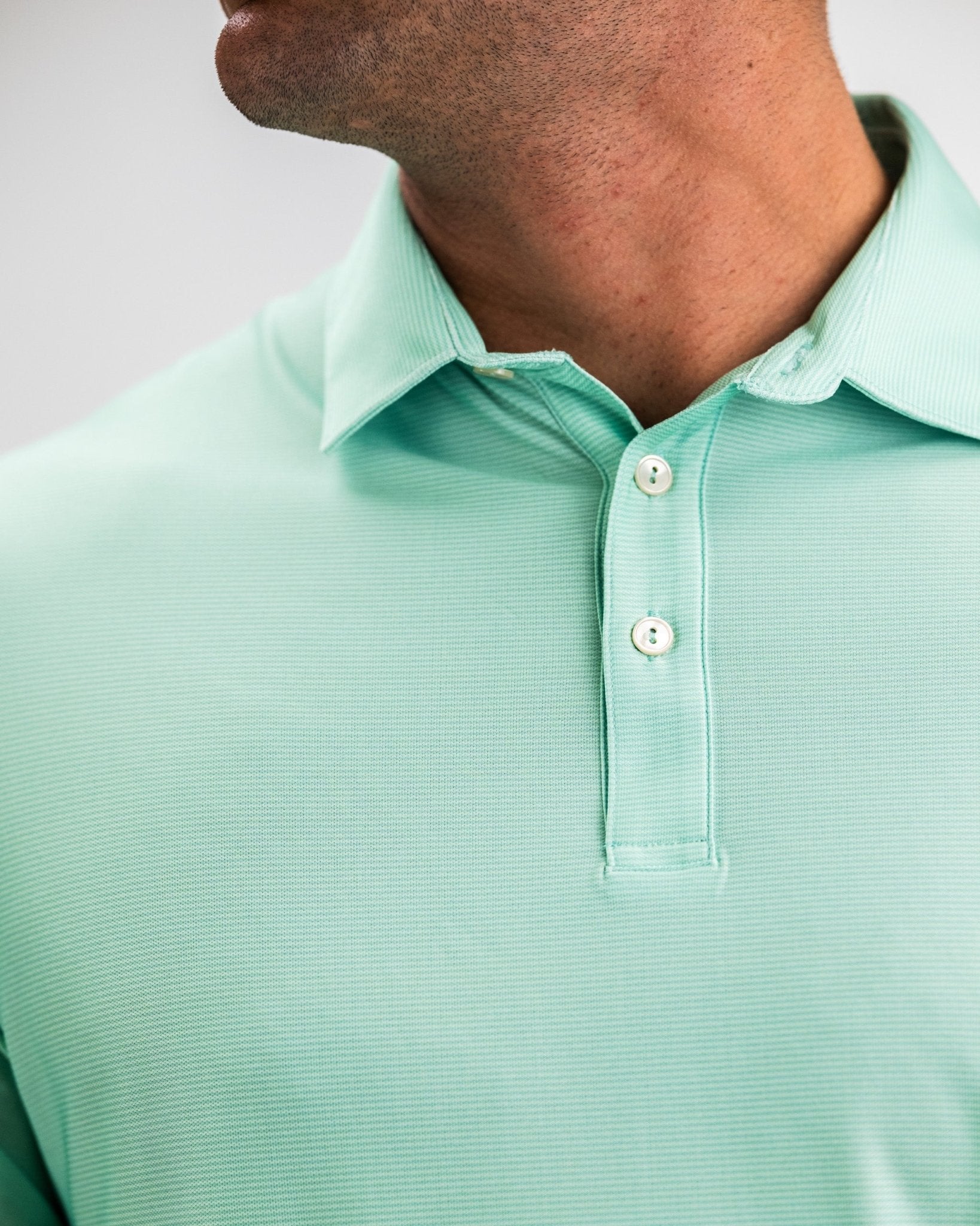 Player Preferred™ Polo - Spearmint Stripes - Pins and Aces