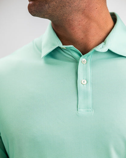 Player Preferred™ Polo - Spearmint Stripes - Pins and Aces