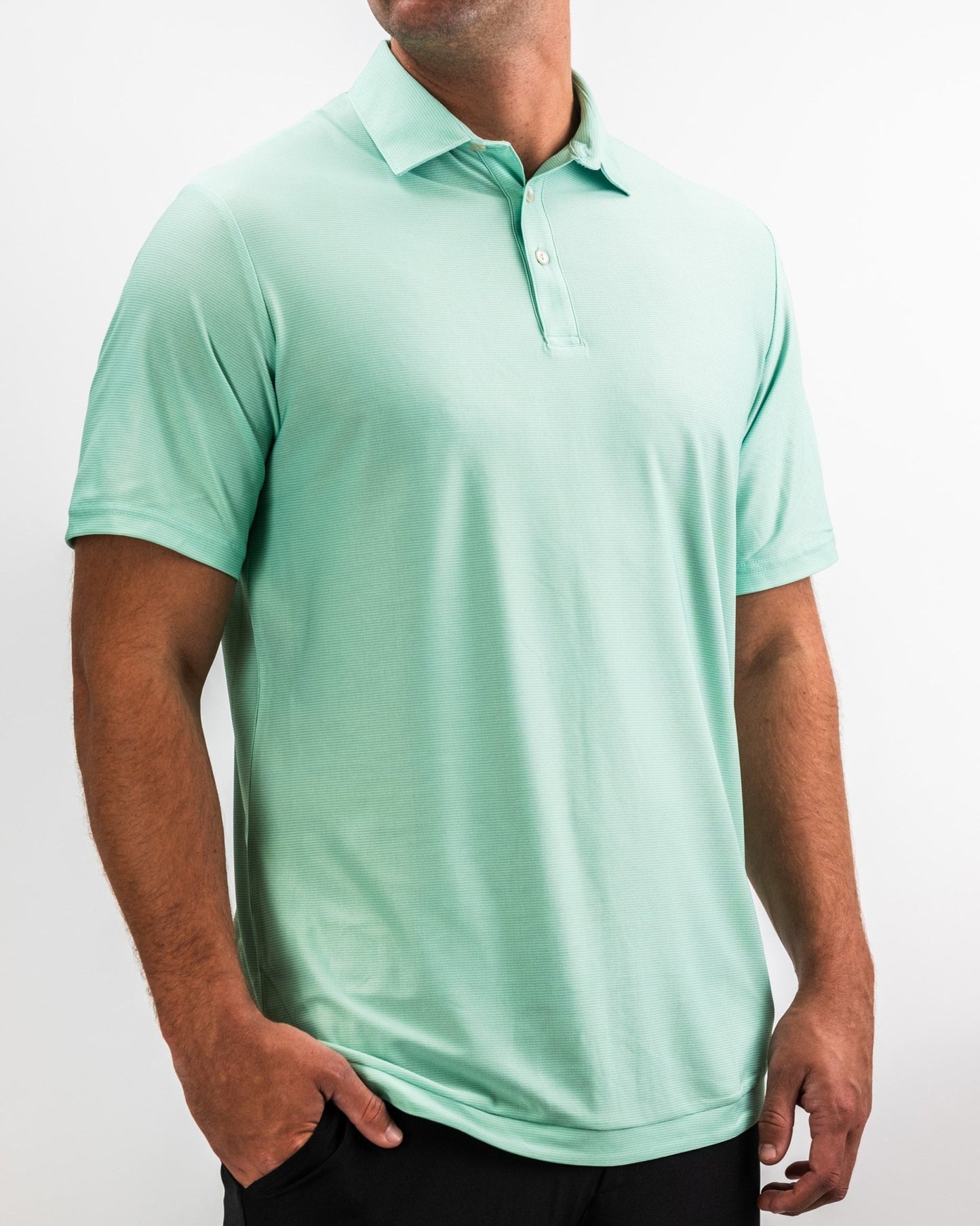 Player Preferred™ Polo - Spearmint Stripes - Pins and Aces