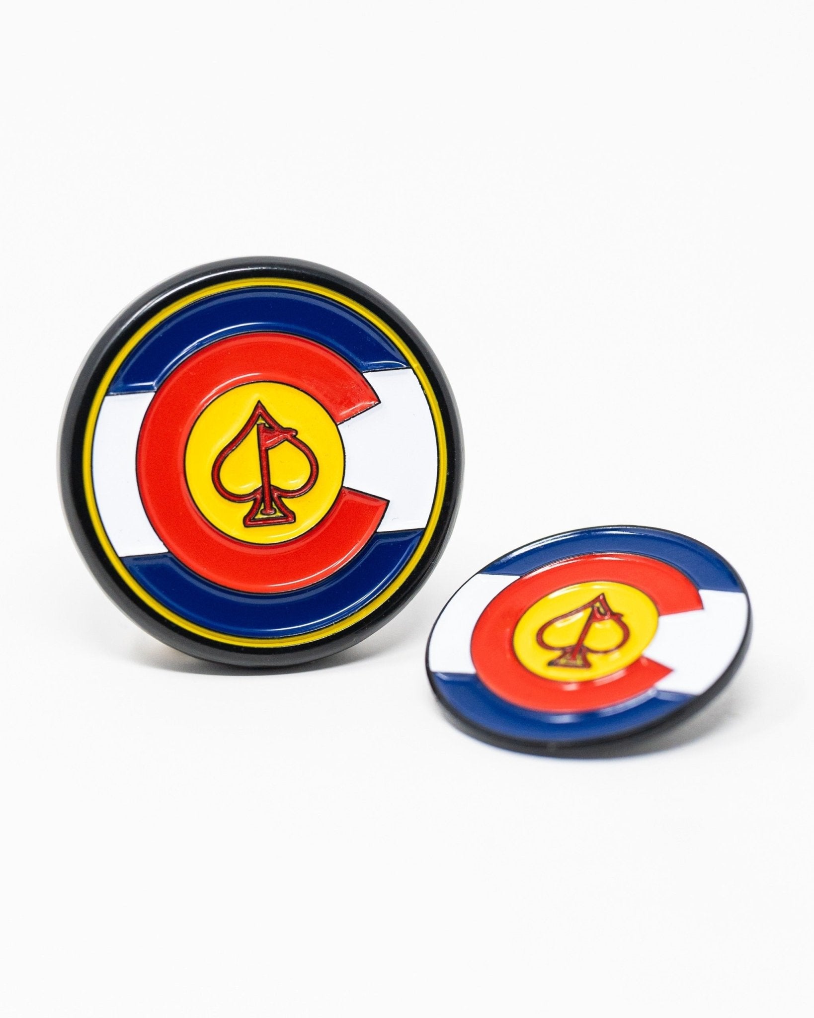 Pop Out Medallion Ball Marker - Colorado - Pins and Aces