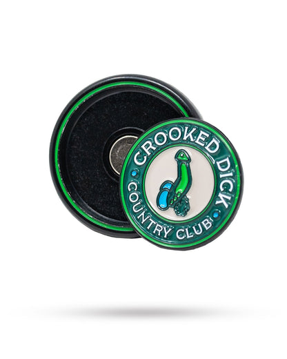 Pop Out Medallion Ball Marker - Crooked Dick - Pins and Aces